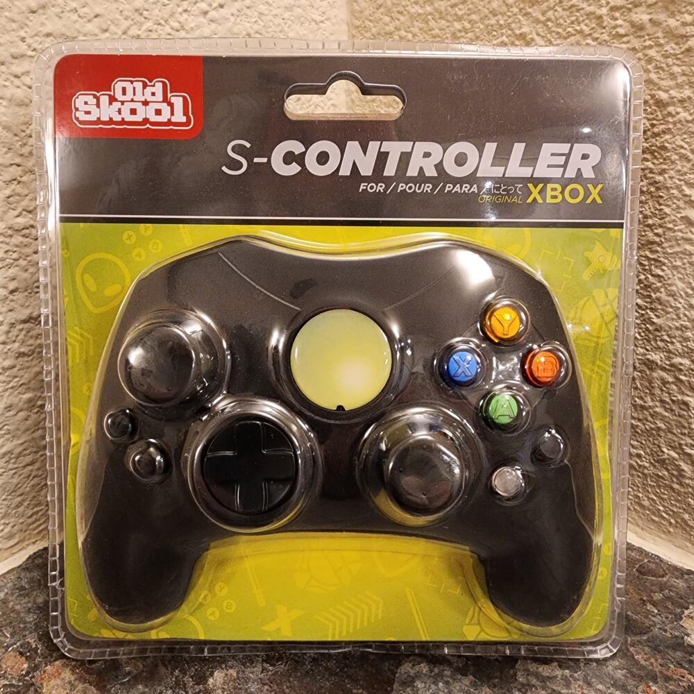 Xbox Controller Gamepad Type-S, Black (NEW) - Microsoft - Old Skool